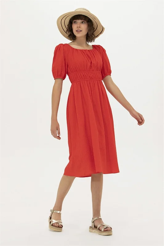 Платье миди из хлопка - G082SZ0320AZIRA Платье жен. (VR030, 42)