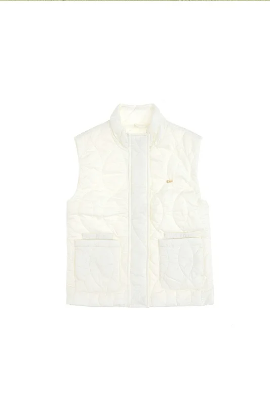 Жилет стеганый без капюшона для девочек - G084SZ0100ANDYKIDS Жилет жен. детс. (VR071, 5_6)