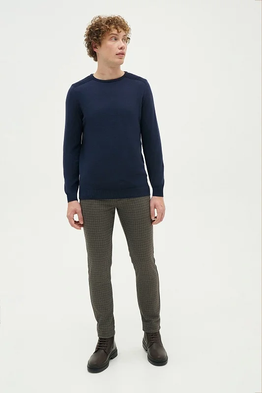 Джемпер из хлопка с рельефными деталями на плечах - G081SZ0TK0TD01_24K_R Кофта муж. (VR033, 5XL)