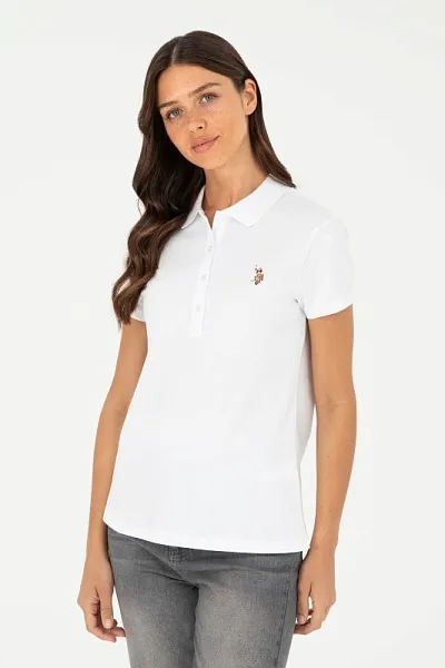 Футболка-поло из хлопка - G082SZ0110TP0124-CLR Футболка жен. (VR013, L)