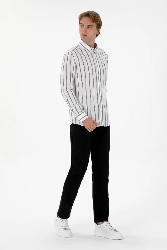 Брюки текстурированные прямые - G081SZ0780MICALEX25K_REG Брюки муж. (VR046, 38, 33)