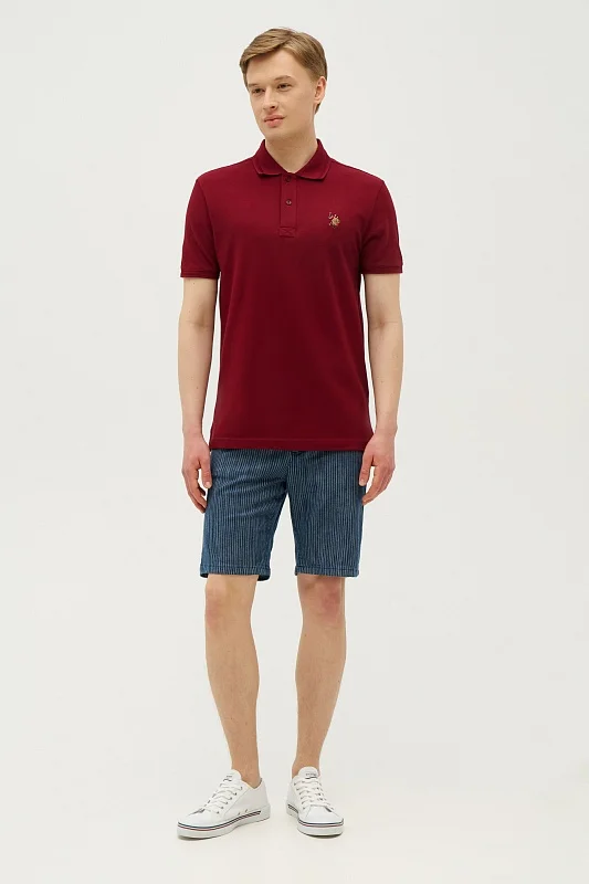 Футболка-поло из хлопка - G081SZ0110TP04SK023-R Футболка муж. (VR014, S)