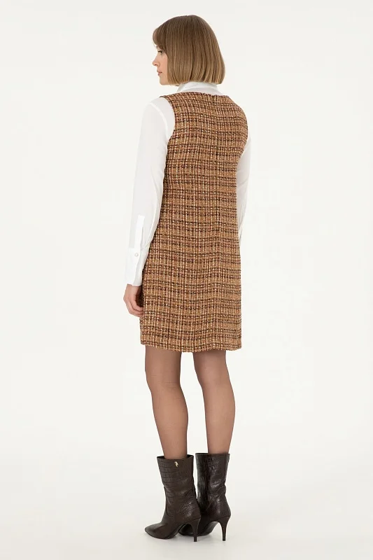 Сарафан твидовый мини - G082SZ0320NERON Платье жен. (VR153, 38)