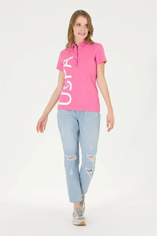 Футболка-поло из хлопка - G082GL0110GUAY Футболка жен. (VR041, XS)
