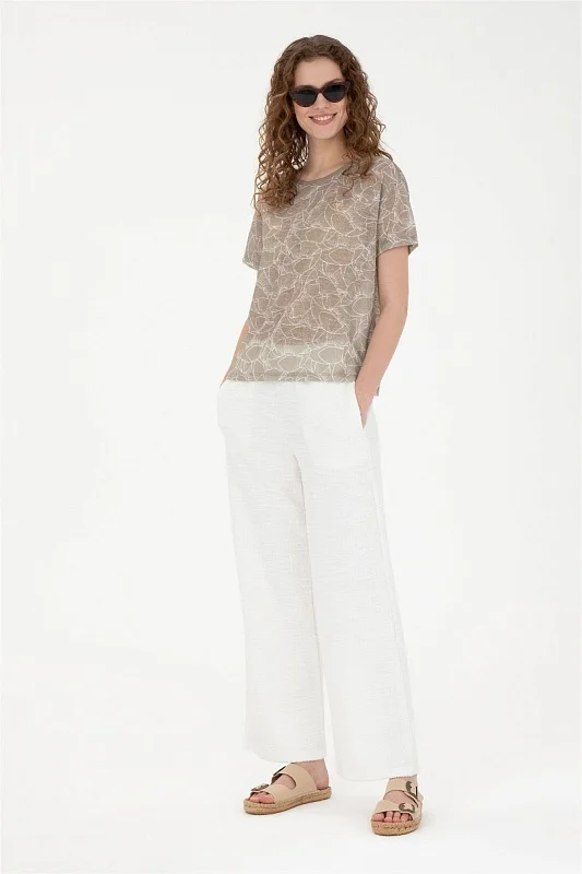 Футболка с узором - G082SZ0110PEKMEZ Футболка жен. (VR027, XS)