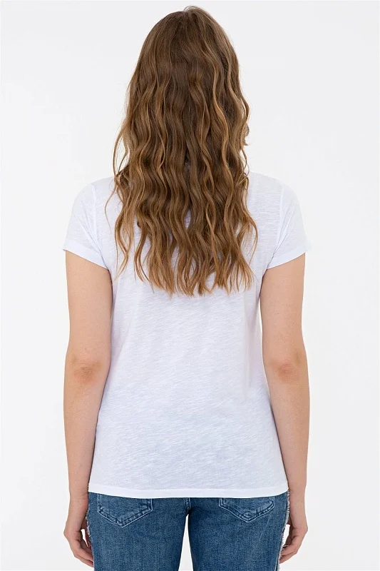 Футболка из хлопка с логотипом - G082SZ0110DUFORYA Футболка жен. (VR013, 2XS)