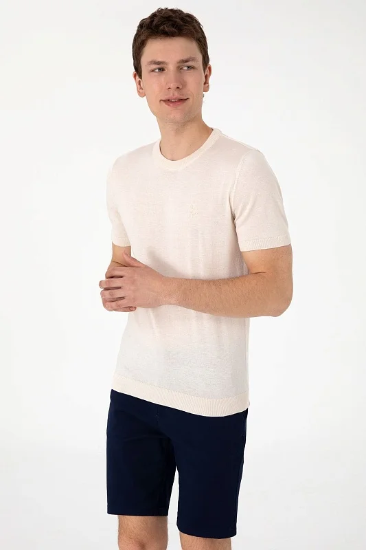 Футболка из смесовой вискозы с логотипом - G081SZ0TK0FORLA_IY25 Кофта муж. (VR071, 5XL)