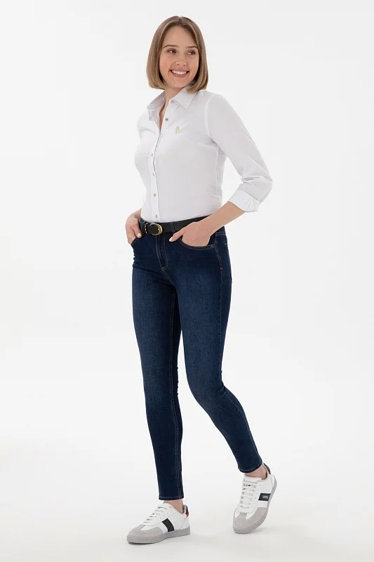 Рубашка из смесового хлопка приталенная - G082SZ0040CRISY025Y Сорочка жен. (VR013, 40)