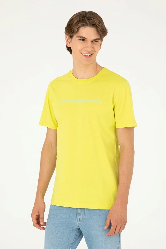 Футболка из хлопка с надписью - G081SZ0110MEKA Футболка муж. (VR087, XS)