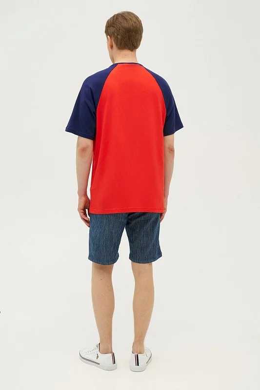 Футболка из хлопка с надписью - G081SZ0110ASTER_R Футболка муж. (VR033, XL)