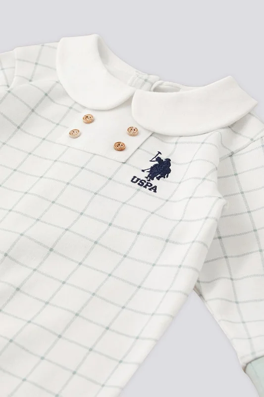 Боди-слип в клетку для мальчиков - G085SZ0HF0USB1844_STK Костюм дом.  (VR048, 0-3)