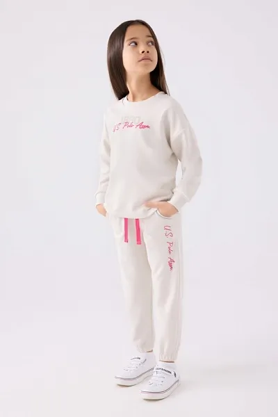 Свитшот и спортивные брюки для девочек - G084SZ0HF0US1988 Костюм дом. жен. детс. (VR047, 4_5)
