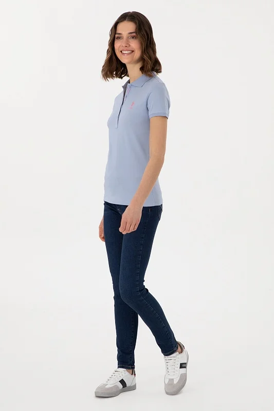 Футболка-поло из хлопка с принтом на планке - G082SZ0110TP0125 Футболка жен. (VR003, 2XS)