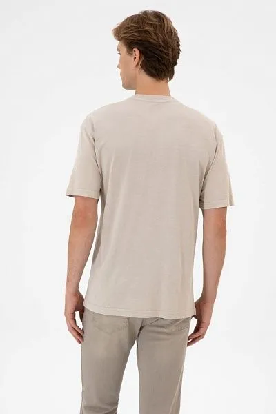 Футболка из хлопка с надписью - G081SZ0110D_FLAMY Футболка муж. (VR049, S)