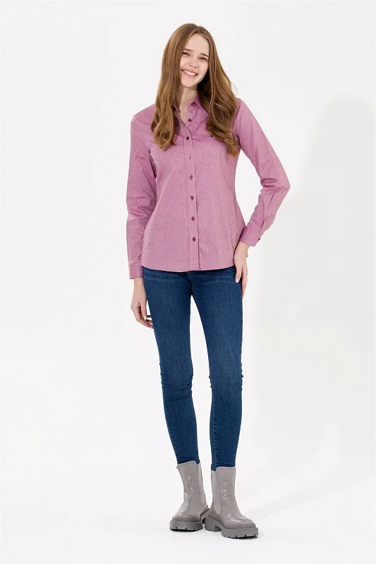 Рубашка из хлопка приталенная - G082SZ0040CRISCOLOR022K Сорочка жен. (VR014, 34)
