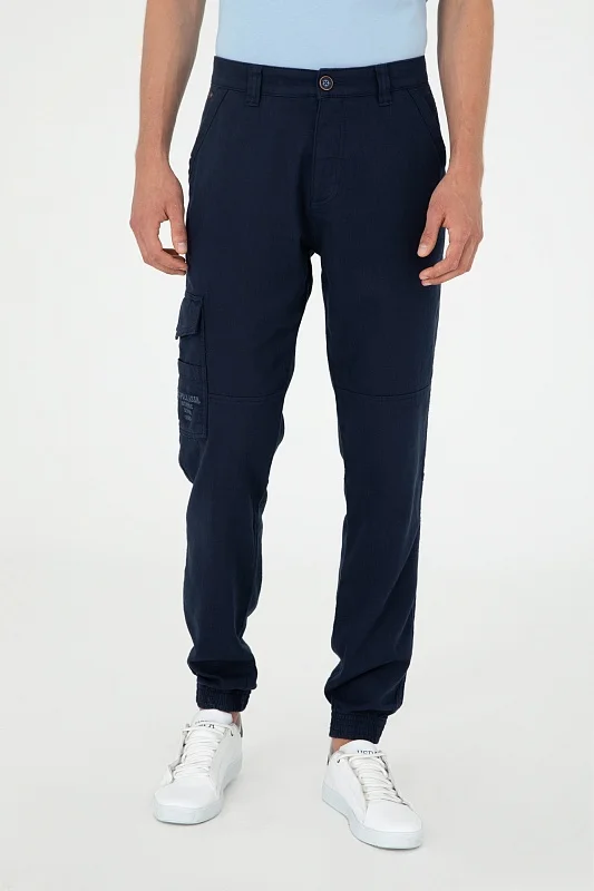 Брюки джоггеры с добавлением льна - G081SZ0780JOGGER24Y Брюки муж. (VR033, 38, 32)