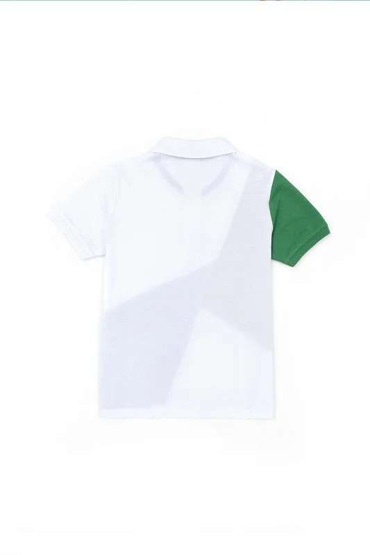 Футболка-поло из хлопка с контрасный дизайном для мальчиков - G083SZ0110T_ORTEKIDS Футболка муж. детс. (VR054, 4_5)
