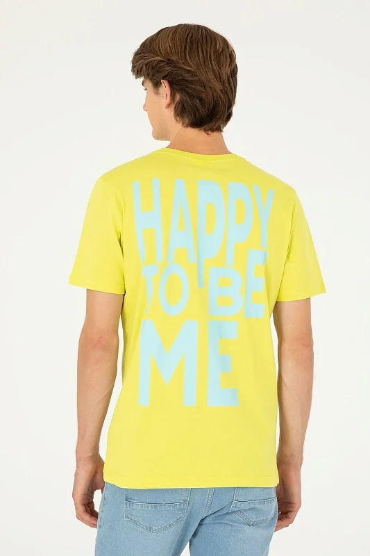 Футболка из хлопка с надписью - G081SZ0110MEKA Футболка муж. (VR087, XS)