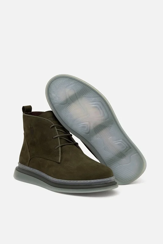 Ботинки из натурального нубука - S081SZ0330K23LUSTMA Обувь муж. (VR027, 40)