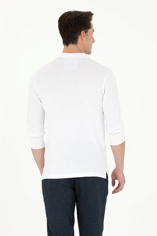 Поло с длинным рукавом из хлопка - G081SZ0820TP03SK023 Толстовка муж. (VR013, 3XL)