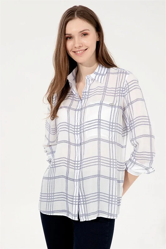 Рубашка из вискозы с принтом свободная - G082SZ0040SALIX Сорочка жен. (VR212, 36)