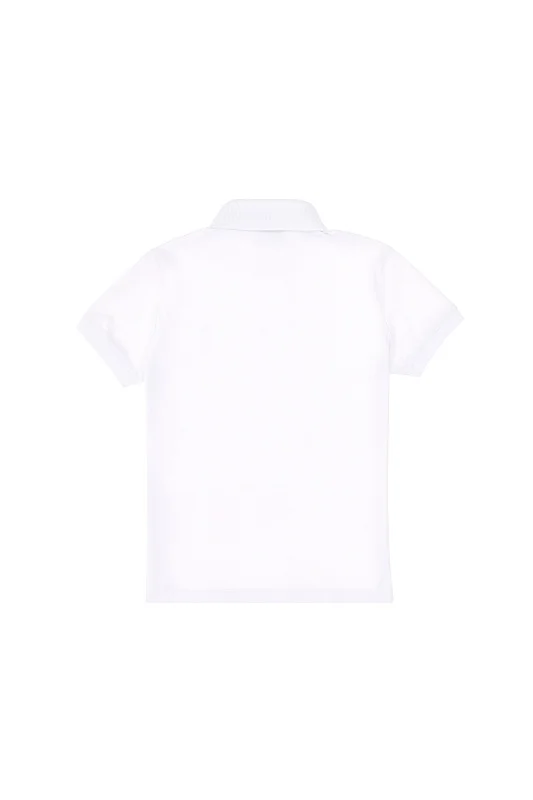 Футболка-поло из хлопка c принтом на планке для девочек - G084SZ0110TP01_IY025 Футболка жен. детс. (VR013, 3_4)