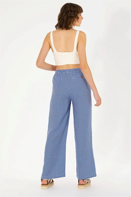Брюки на кулиске широкие - G082SZ0780LEONA Брюки жен. (VR045, 38)