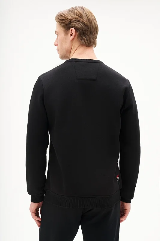 Свитшот на флисе с вышитым логотипом - G081SZ0820ART_OUTARDONSK025 Толстовка муж. (VR046, XS)