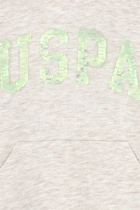 Худи с надписью из пайеток для девочек - G084SZ0820GIZMOKIDS-SK023 Толстовка жен. детс. (VR156, 5_6)