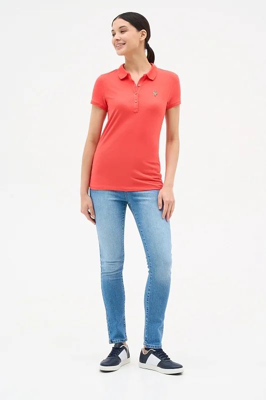 Футболка-поло из хлопка - G082SZ0110TP0123-CLR Футболка жен. (VR213, 2XS)