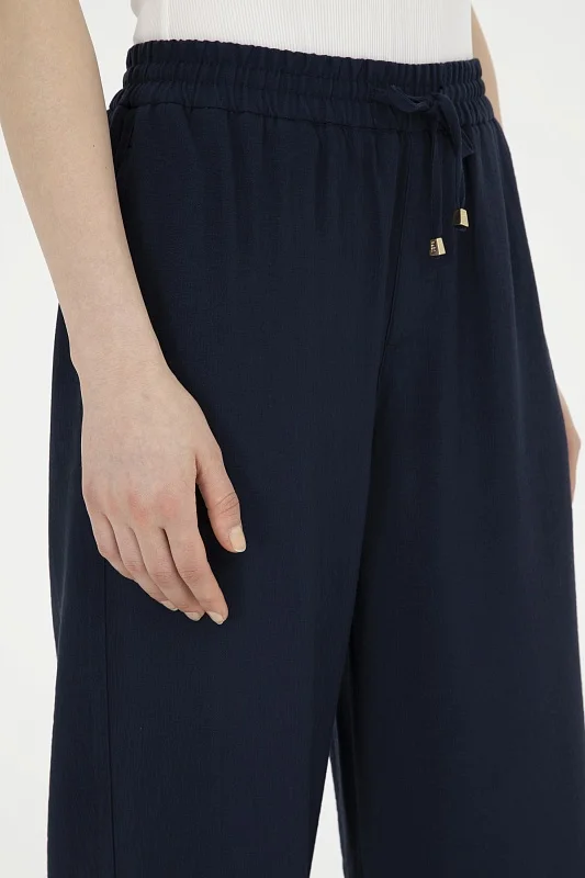 Брюки на кулиске с разрезами - G082SZ0780SAYNO Брюки жен. (VR033, 42)
