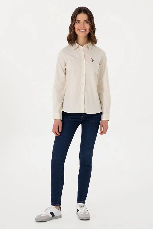 Рубашка с хлопком приталенная - G082SZ0040CRISCOLOR025Y Сорочка жен. (VR183, 44)