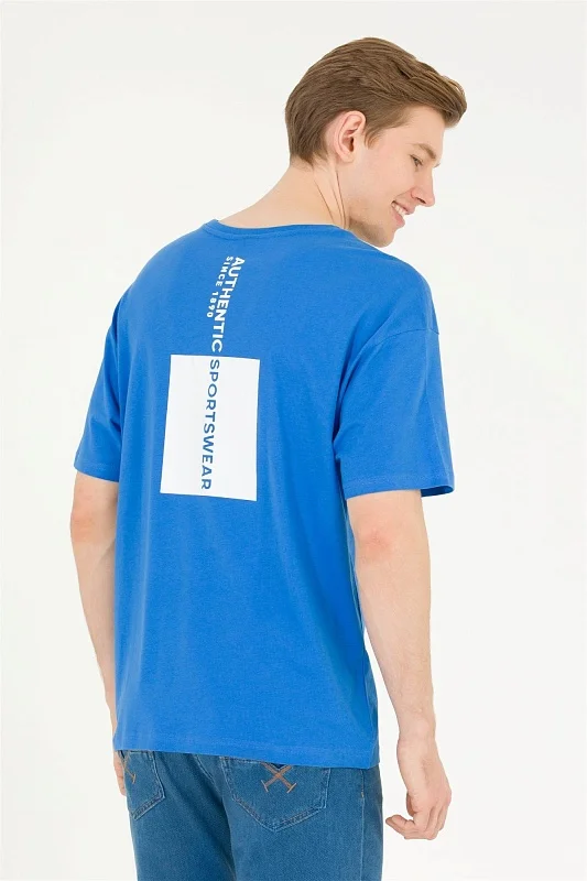 Футболка из хлопка с надписью - G081SZ0110KAMEDA Футболка муж. (VR045, S)