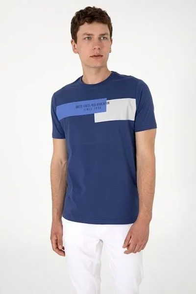 Футболка из хлопка с принтом - G081SZ0110SENKA Футболка муж. (VR059, XS)