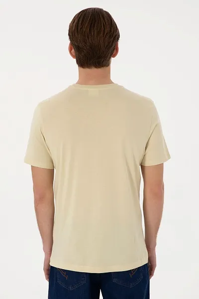 Футболка из хлопка с надписью - G081SZ0110GEARTIY025 Футболка муж. (VR183, L)