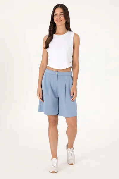 Шорты-бермуды трикотажные - G082SZ0OS0SENTINA Брюки спорт. жен. (VR036, XS)