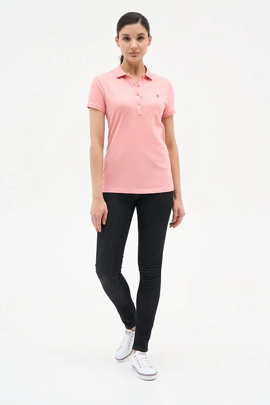 Футболка-поло из хлопка - G082SZ0110TP0123-CLR Футболка жен. (VR204, S)