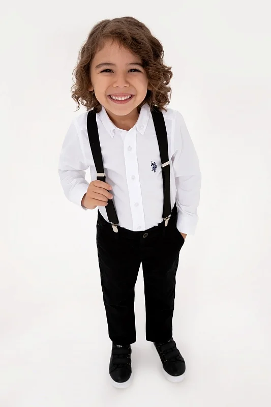 Рубашка хлопковая для мальчиков - G083SZ0040E_METOKIDS25K Сорочка муж. детс. (VR013, 3_4)
