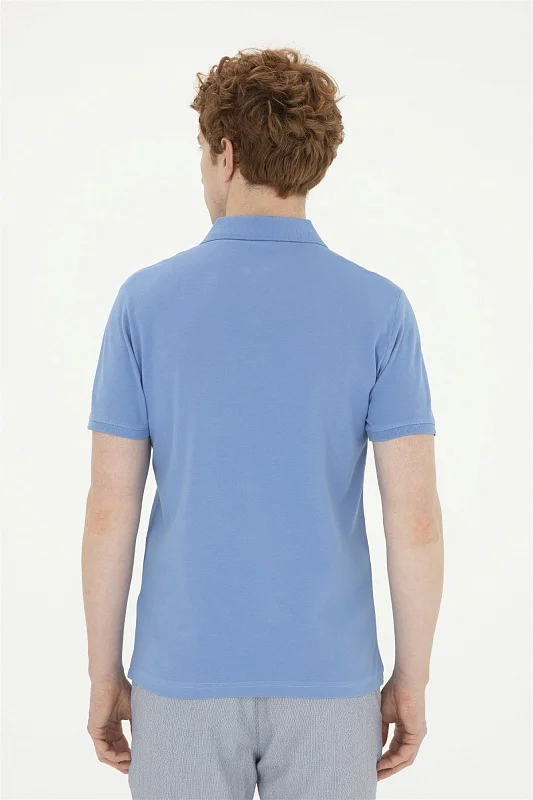 Футболка-поло из хлопка - G081GL0110GTP04IY024 Футболка муж. (VR032, M)