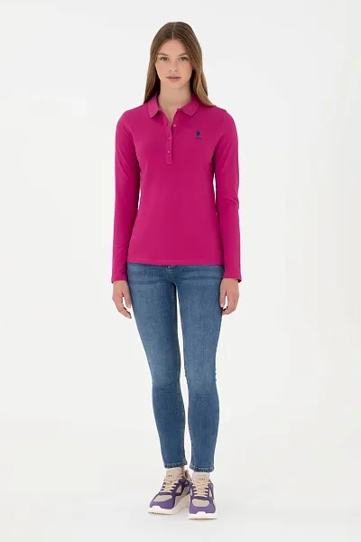 Поло с длинным рукавом из хлопка - G082SZ0820TPG_SK024 Толстовка жен. (VR023, XS)