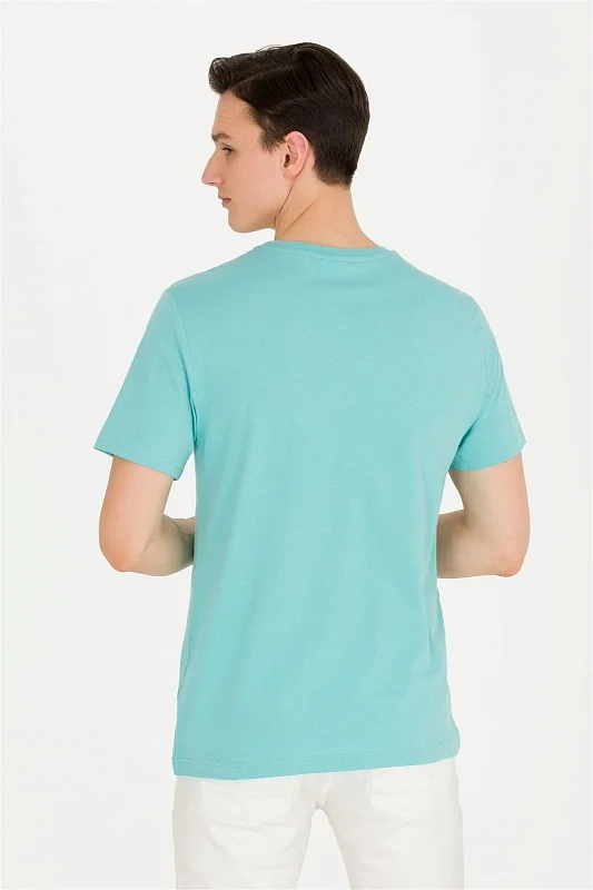 Футболка из хлопка с надписью - G081SZ0110GEARTIY023 Футболка муж. (VR090, XS)