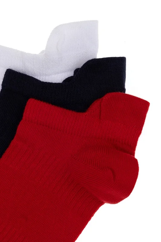 Носки хлопковые короткие, 3 пары - A082SZ013P02ACTIVES_IY25 Носки жен. (VR030)