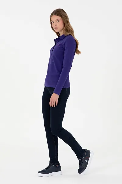 Поло с длинным рукавом из хлопка - G082SZ0820TPG_SK024 Толстовка жен. (VR038, S)