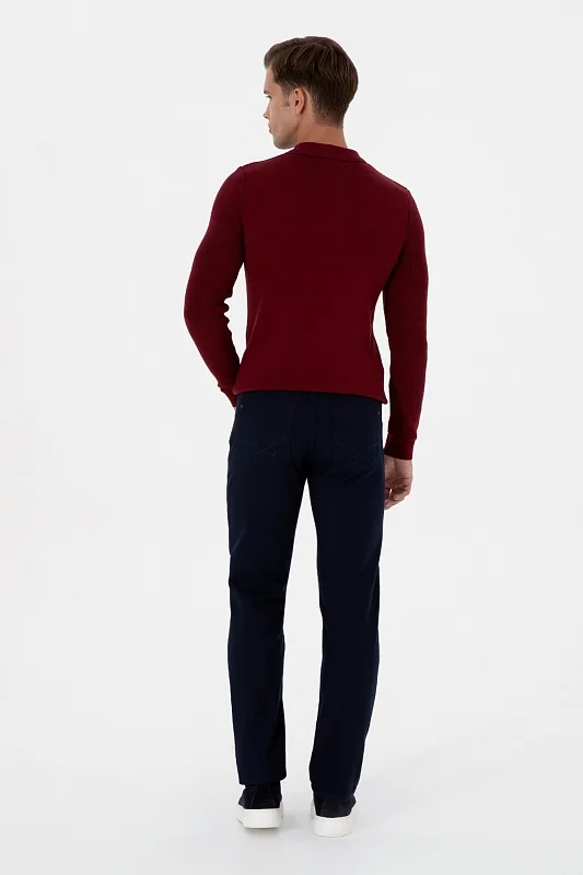 Брюки текстурированные прямые - G081SZ0780MICALEX25K_REG Брюки муж. (VR033, 38, 33)