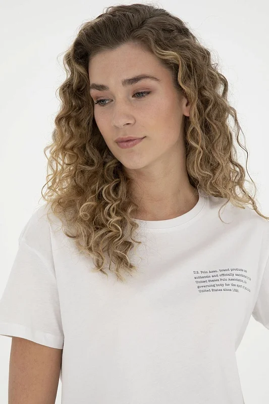 Футболка из хлопка с надписью - G082GL0110GAYLE Футболка жен. (VR019, XS)