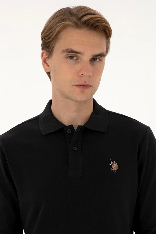 Поло с длинным рукавом из хлопка - G081SZ0820E_GTPSK025 Толстовка муж. (VR046, M)