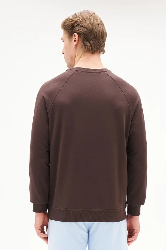 Свитшот однотонный с логотипом - G081SZ0820ART_OUTGRARDOSK25 Толстовка муж. (VR084, XS)