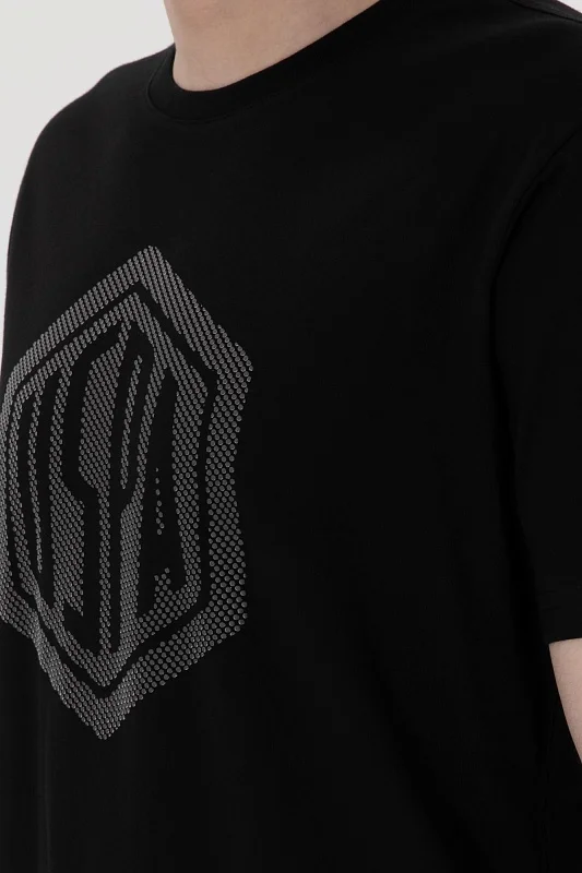 Футболка из хлопка с надписью - G081SZ0110GASTON Футболка муж. (VR046, XS)