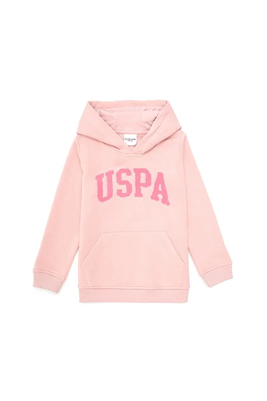 Худи с надписью из пайеток для девочек - G084SZ0820GIZMOKIDS_SK024 Толстовка жен. детс. (VR050, 3_4)
