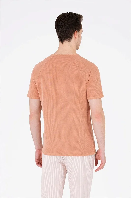 Футболка из хлопка с планкой на пуговицах - G081SZ0110FANO Футболка муж. (VR042, S)